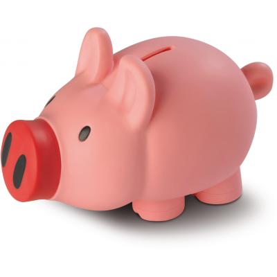 Image of Promotional Pink Piggy Bank Presented In Gift Box