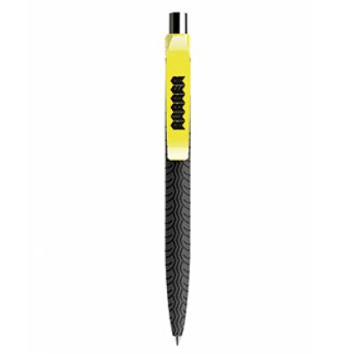 Image of New Prodir QS03 Soft Touch Tyre Pen With Polished Clip And Button