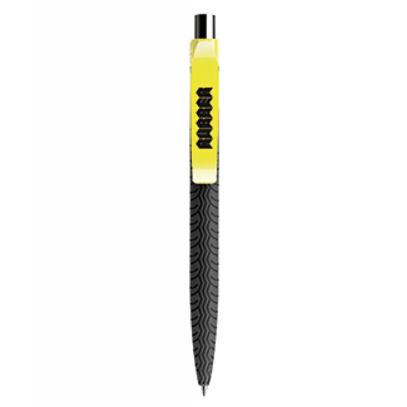 Image of New Prodir QS03 Soft Touch Tyre Pen With Polished Clip And Button