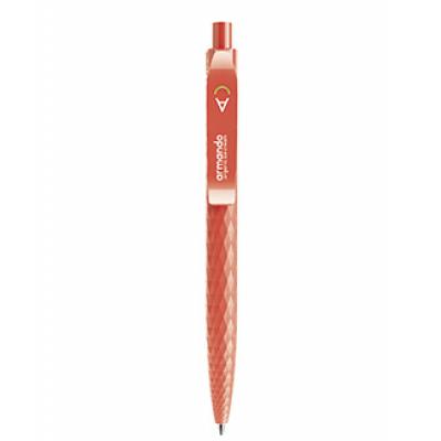 Image of Promotional Prodir QS01 Matt Pen In Warm Red. 3D Pattern Surface
