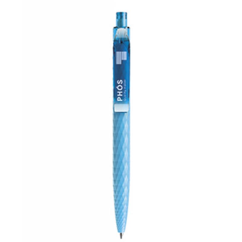 Image of Branded Prodir QS01 Matt In Cyan Blue. New Prodir QS01 Triangular 3D Pen. 