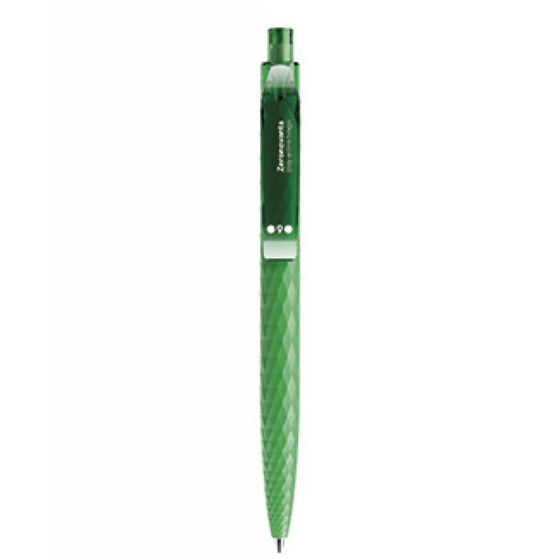 Image of New Branded Prodir QS01 Triangular Pen With 3D Surface. Matt Green