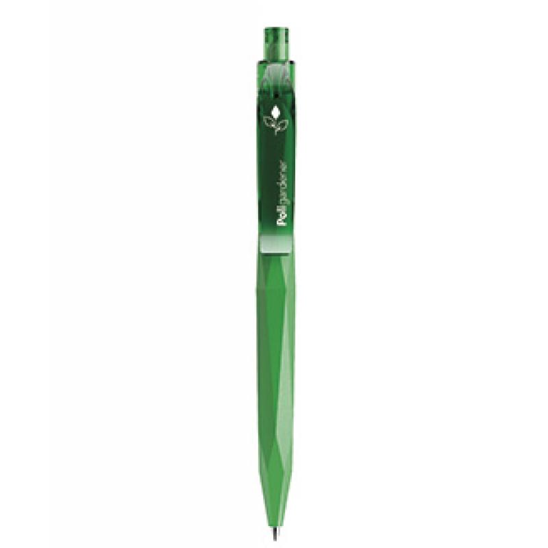 Image of Promotional Prodir QS20 The New Peak Pen. Matt Green With Transparent Clip And Button
