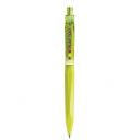 Image of Branded Prodir QS20. The 3D Peak Pen. Matt Lime Green With Transparent Clip And Button.