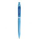 Image of Promotional Prodir Peak Pen QS20 Matt Cyan Blue With Transparent Clip