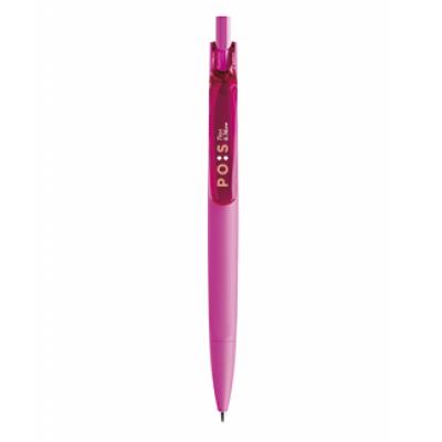 Image of Branded New Prodir DS6 Pen In Soft Touch Fuchsia Pink With Polished Clip.