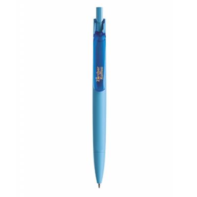 Image of Promotional Prodir DS6 In Soft touch Cyan Blue With Transparent Clip