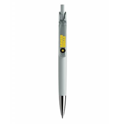 Image of Promotional New Prodir DS6 Pen In Soft Touch White With Metal Nose Cone