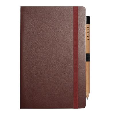 Image of Embossed Castelli Nappa Leather Medium Notebook