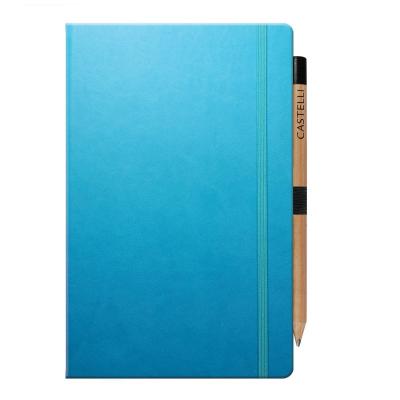Image of Embossed Ivory Tucson Medium Notebook.Available In Seventeen Colours