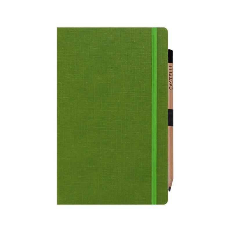 Image of Embossed Castelli Eldorado Medium Notebook With Retro Look Pencil