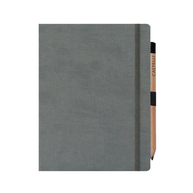 Image of Branded Castelli Eldorado Large Ruled Notebook With Expandable Inside Pocket