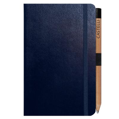 Image of Promotional Castelli Paros Pocket Ruled Notebook With Retro Look Pencil