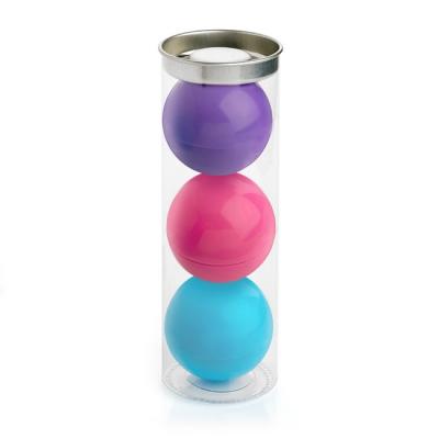 Image of Promotional Lip Balm Set Presented In Clear Tube.