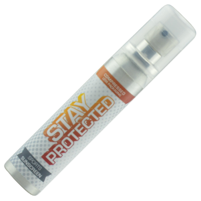 Image of Promotional Sunscreen In Spray Bottle With Full Colour Print. Sun Lotion SPF20