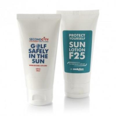 Image of Promotional Sun Screen With Full Colour Printed Tube. Sun Lotion SPF25