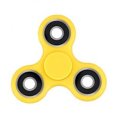 Image of Branded Fidget Spinner. YELLOW. Full Colour Print Available