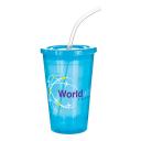 Image of Printed Stadium Cup. Promotional Translucent Stadium Cup 350ml