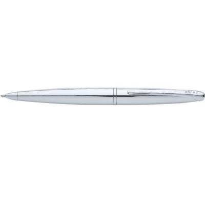 Image of Engraved Cross ATX Pure Chrome Ballpoint Pen With Integrated Clip