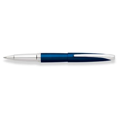 Image of Printed Cross ATX Translucent Blue Ball Pen. Presented In A Premium Gift Box
