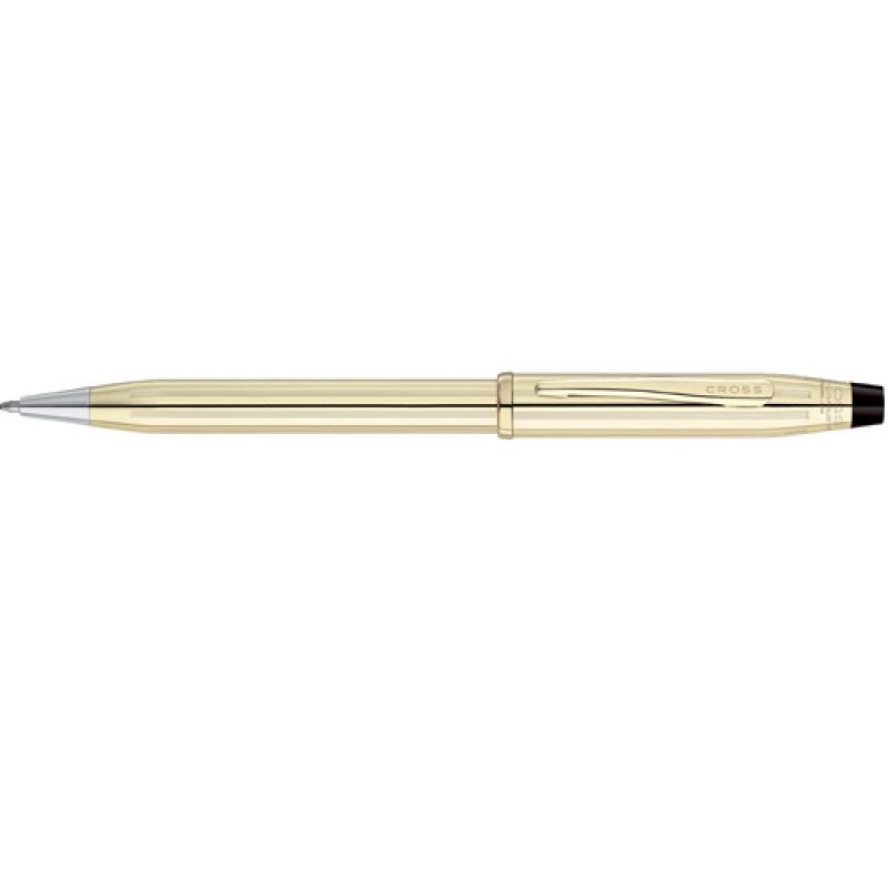 Cross Medalist and 23KT Gold Appointments Gold Mid Band Calaise Ballpoint Pen 