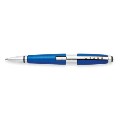 Image of Promotional Cross Pen. Engraved Edge Nitro Blue Rollerball Pen