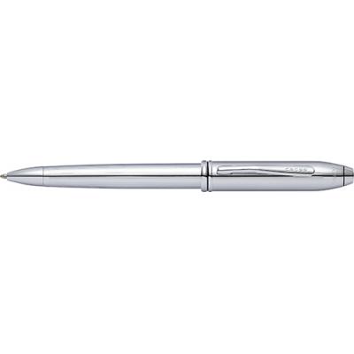 Image of Promotional Cross Pen. Branded Townsend Lustrous Chrome Ballpoint Pen