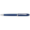 Image of Promotional Cross Pen. Engraved Townsend Quartz Blue Lacquer Ballpoint Pen