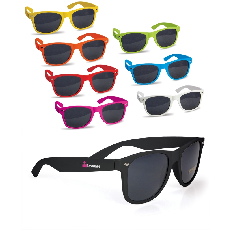 Image of Branded Retro Sunglasses. Cheap Promotional Sunglasses