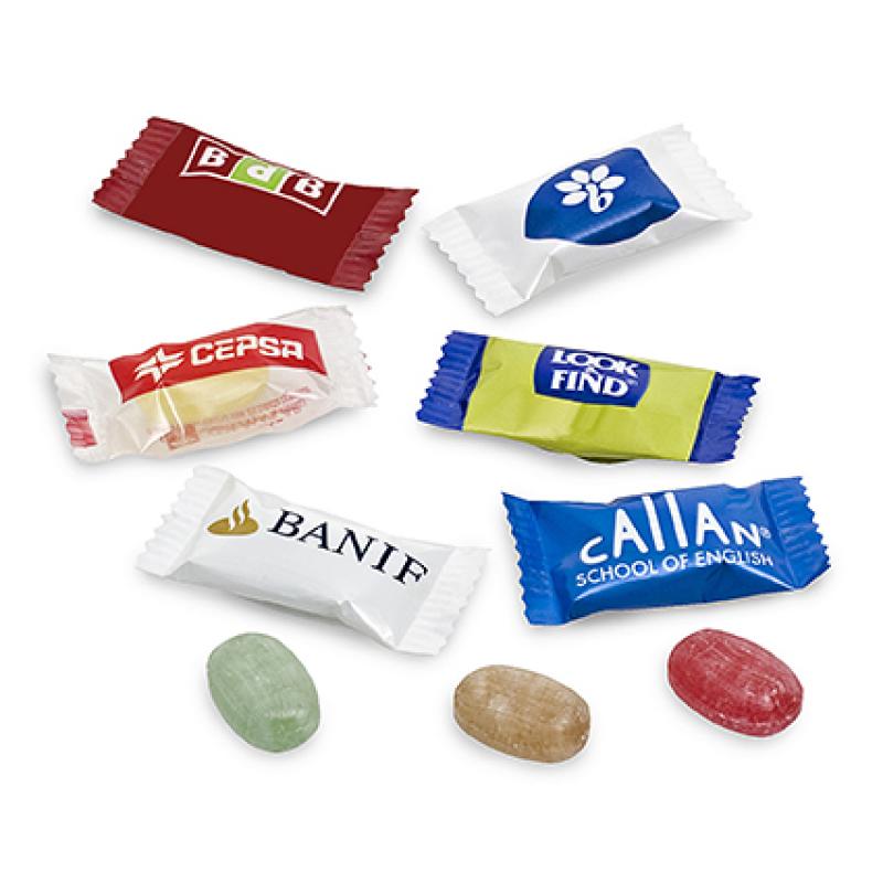 Image of Promotional Hard Boiled candy Sweets In Printed single Flow Pack