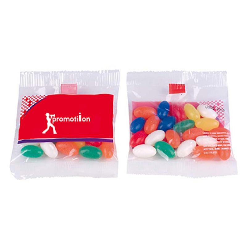 Image of Promotional Fruit Pastilles Or Jelly Beans In 25g Flow Pack