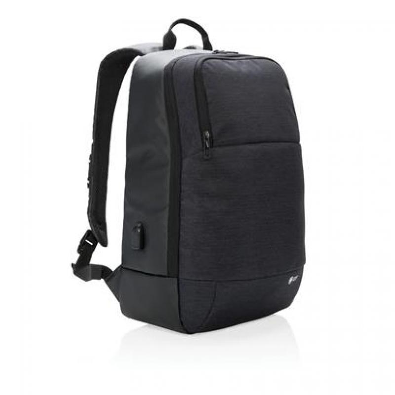 Image of Branded Swiss Peak 15″ Laptop Backpack With Integrated USB Port