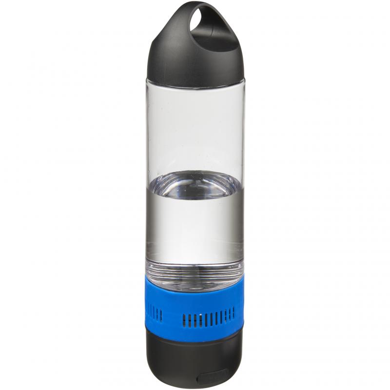 Image of Printed Ace Sports Bottle With Bluetooth® Speaker. Blue BPA-free Eastman Tritan™ Bottle