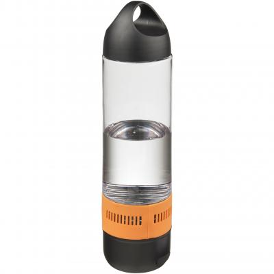 Image of Promotional Ace Sports Bottle With Bluetooth® Speaker. Orange BPA-free Eastman Tritan™ Bottle.
