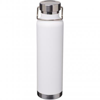 Image of Engraved Thor Copper Vacuum Insulated Bottle. White