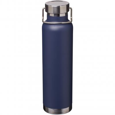 Image of Printed Thor Copper Vacuum Insulated Bottle. Navy Blue