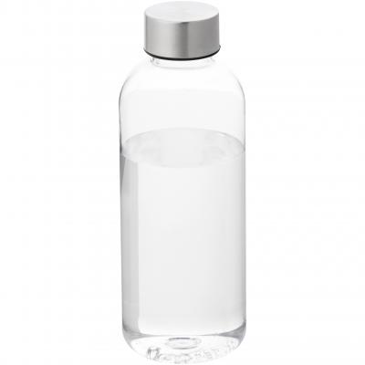 Image of Branded Spring sports bottle. Transparent Bottle With Aluminium Lid 600ml