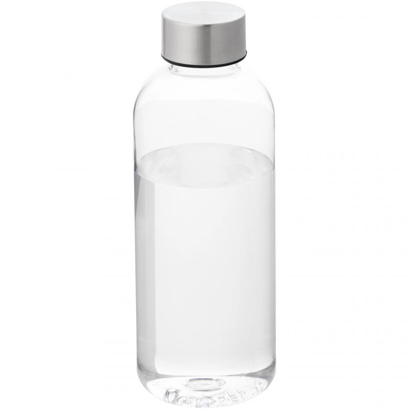 Image of Branded Spring sports bottle. Transparent Bottle With Aluminium Lid 600ml