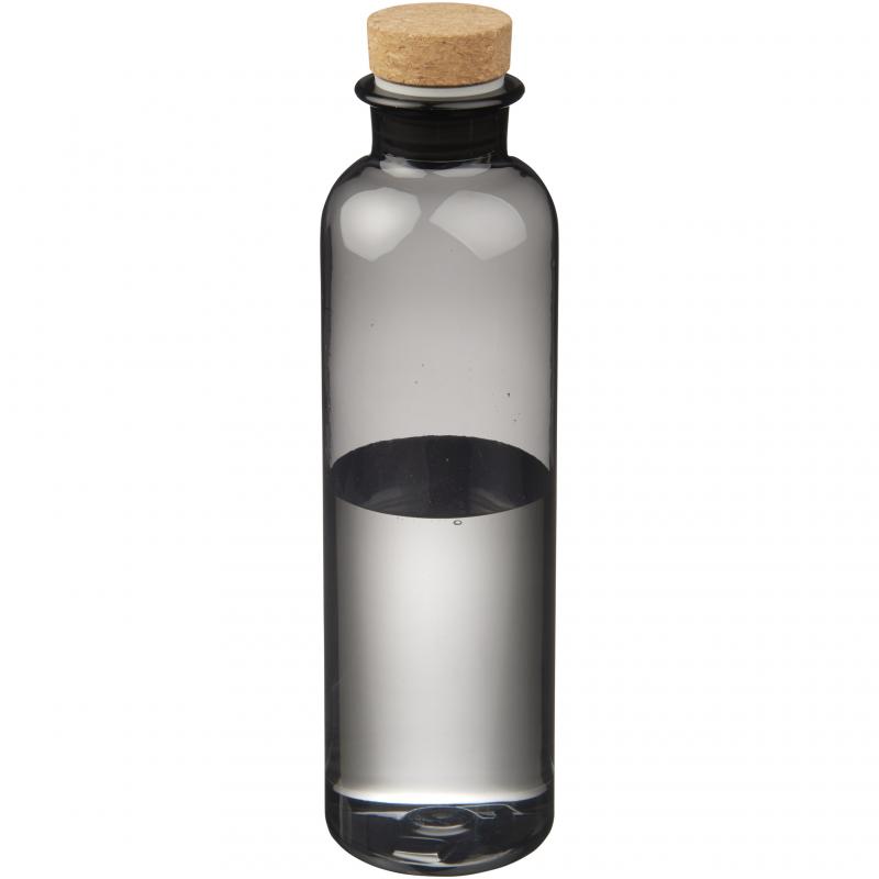 Image of Branded Sparrow Bottle Black. BPA Free Water Bottle With Cork