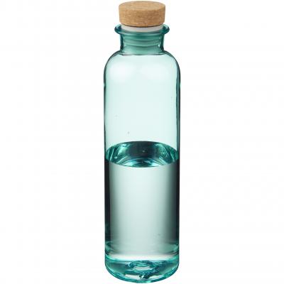 Image of Printed Sparrow Bottle. Blue BPA Free water Bottle With Cork Lid 650ml