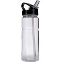 Image of Promotional Transparent Sports Bottle with Straw 550ml
