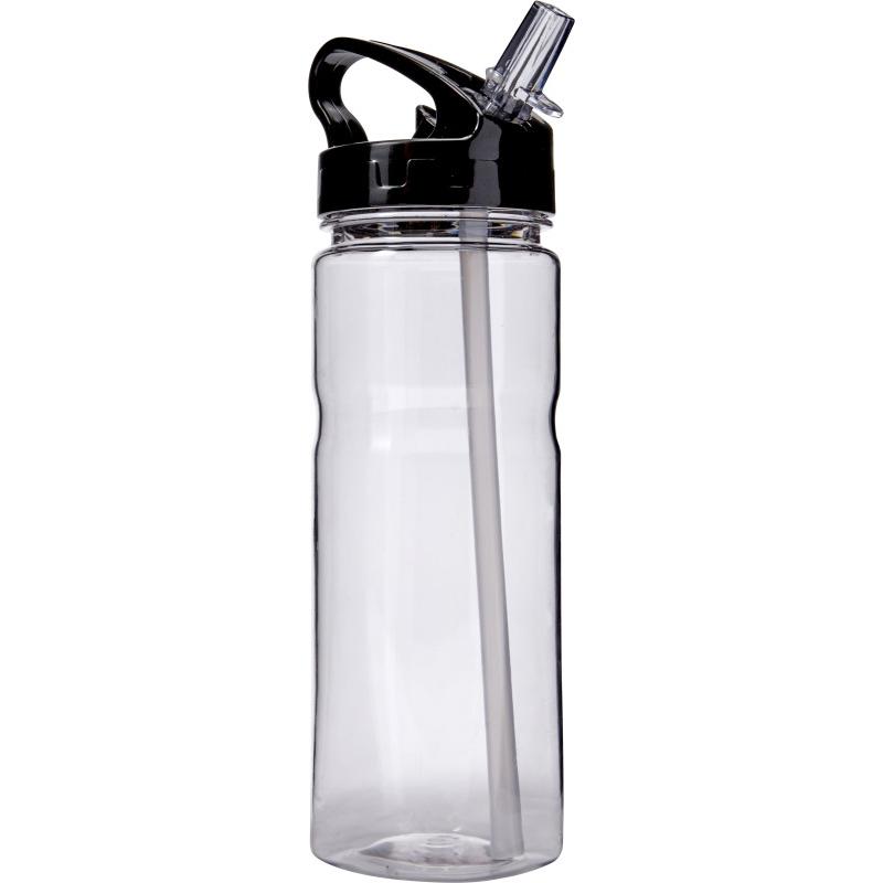 Image of Promotional Transparent Sports Bottle with Straw 550ml
