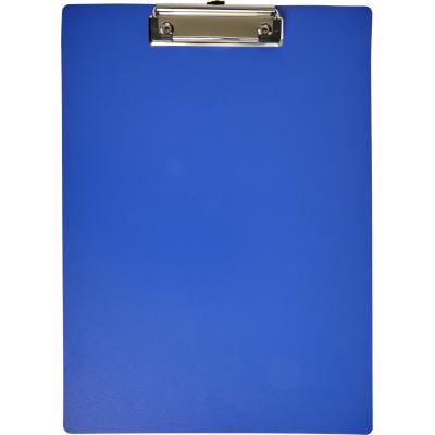 Image of Promotional A4 plastic clip board available in black or cobalt blue.