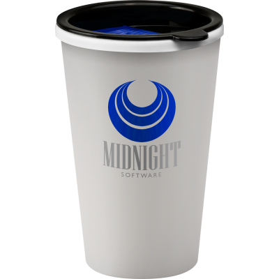 Image of Promotional Reusable Universal Coffee Mug 350ml White