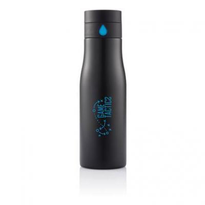 Image of Branded Aqua hydration tracking bottle, Water bottle with built in drink reminder