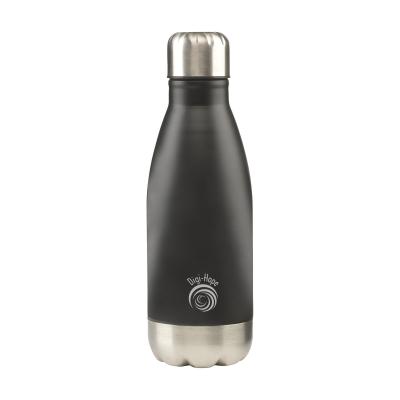 Image of Promotional retro style water bottle in black 350ml