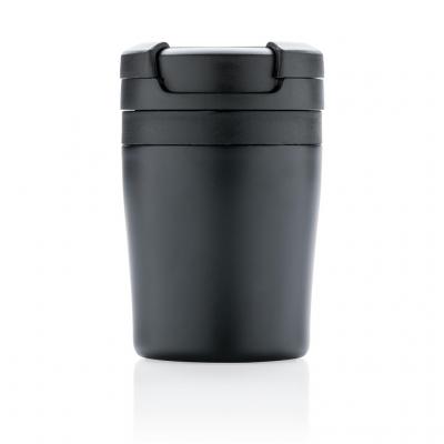 Image of Promotional Coffee To Go Tumbler. Reusable Coffee Mug Black