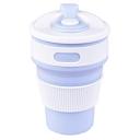 Image of Promotional Collapsible Coffee Cup, Reusable Coffee Mug 350ml BPA Free Cup. Light Blue