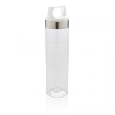 Image of Promotional Luxury Tritan Water Bottle White With Carry Handle, BPA Free