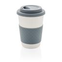 Image of Promotional Takeaway Coffee Cup, Bamboo Mug, Grey